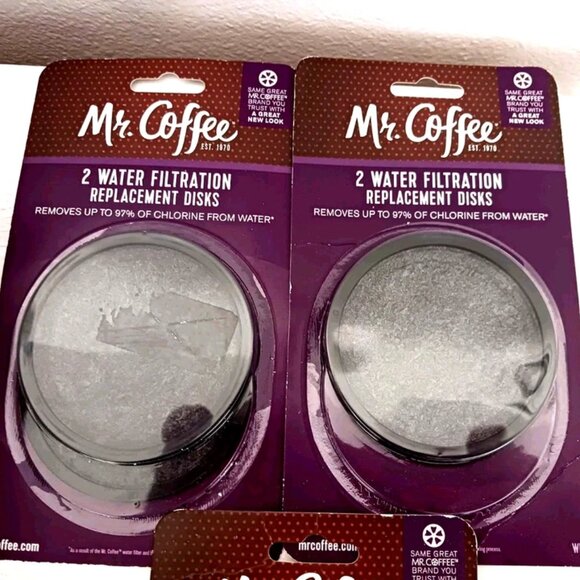 Mr. Coffee Replacement Water Filter Disc Lot Of 3 -SIX Filters Total-New - Picture 1 of 6